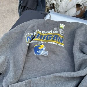 Michigan sweatshirt some stains